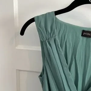 green emerald velvet dress Principles Womens/Ladies Ponte Waist Tie Midi Dress (10 US) (Emerald) at  Amazon Women's Clothing store main image 0